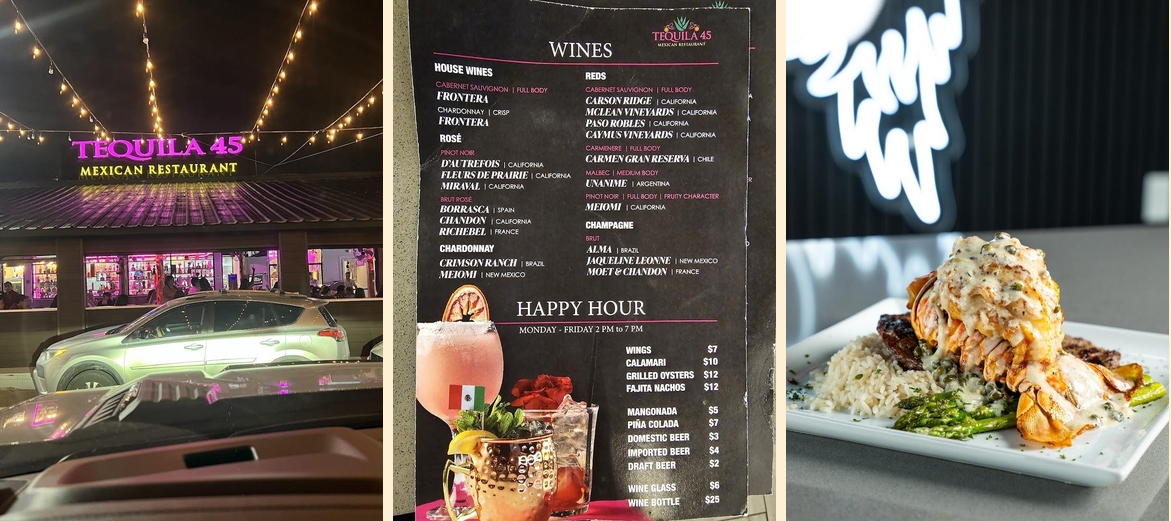 Tequila 45 mexican restaurant Houston